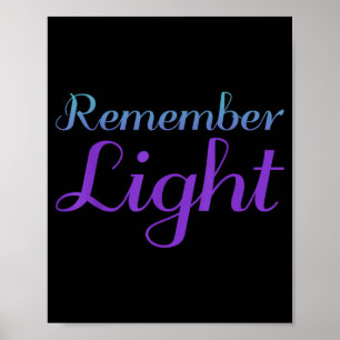 Poster Lembre-se do Design de Prevenção ao Suicídio Luz