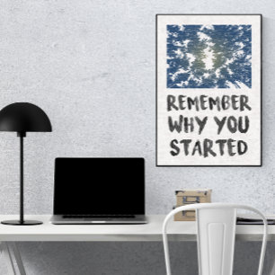 Poster Lembre-se Por Que a Luz Solar da Floresta é Motiva