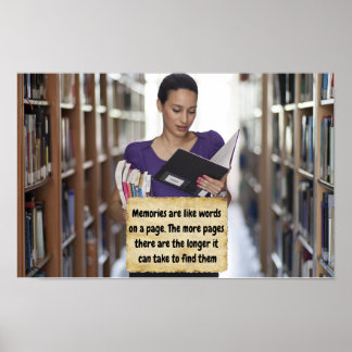 Poster Lembrete de memória.