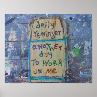 Poster lembrete diário