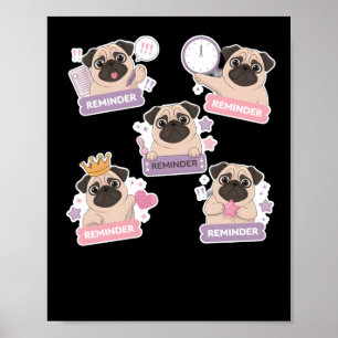Poster Lembrete Engraçado E Bonito Para A Sua Vida Diária