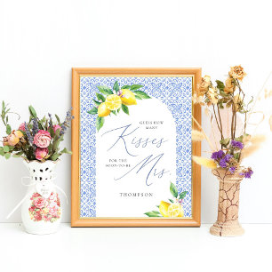 Poster Lemon adivinha quantos beijos para que em breve se