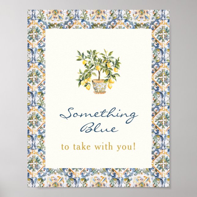 Poster Lemon Algo Azul (Frente)