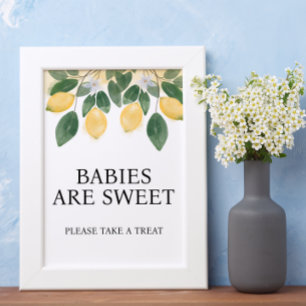 Poster Lemon Babies são Chás de fraldas Doce