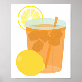 Poster Lemon Iced Tea