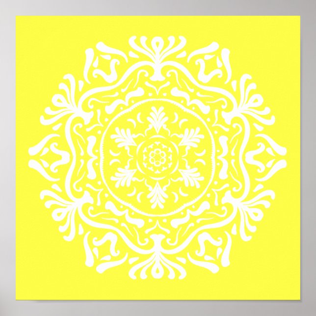 Pôster Lemon Mandala (Frente)