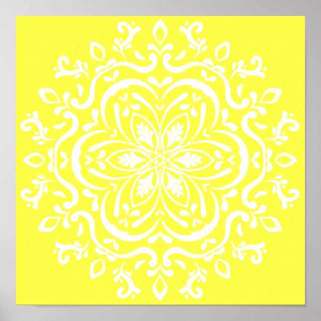 Pôster Lemon Mandala (Frente)