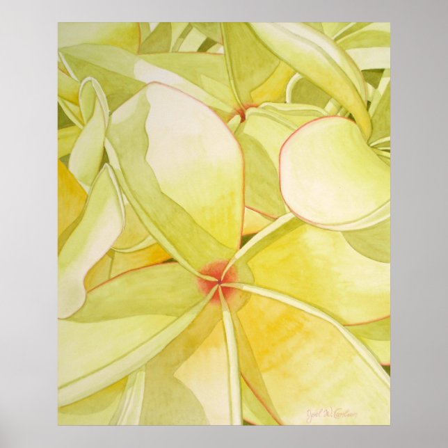 Poster Lemon Yellow Frangipani (Frente)