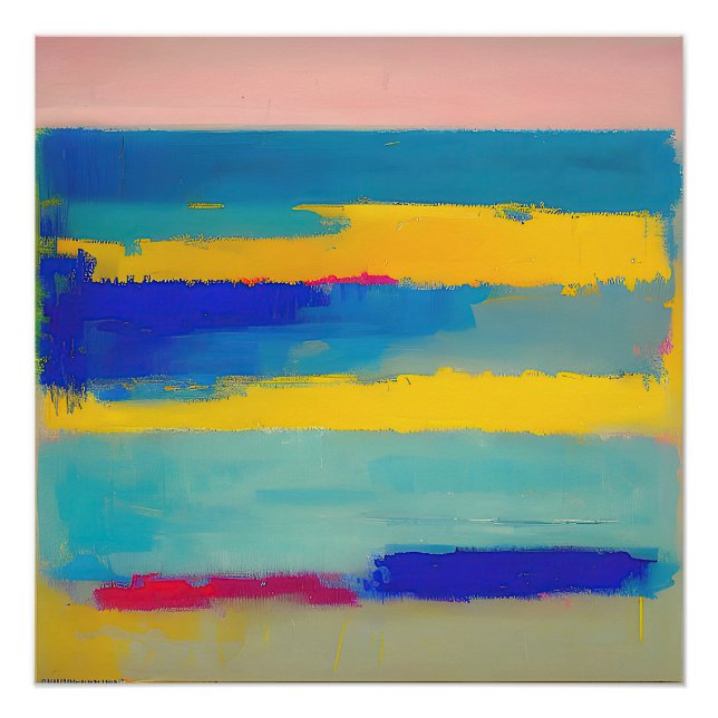 Pôster "Lemonade Lullaby" Abstrato Art (Frente)