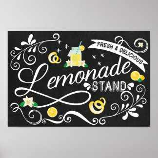 Poster Lemonade Stand Wall Art - Sinal de Evento