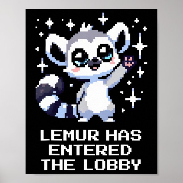 Poster Lêmure Entrou no Lob (Frente)