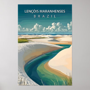 Poster Lencois Maranhenses Viagem do Brasil