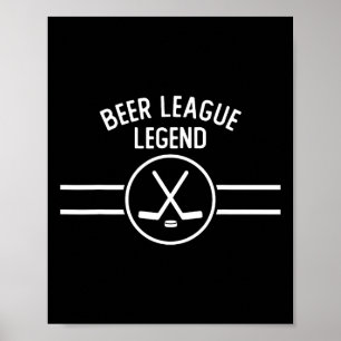 Poster Lenda da Liga de Cerveja Hóquei Gelo Inline Esport