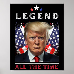 Poster Lenda da Luta de Donald Trump no Dia da Posse 2025