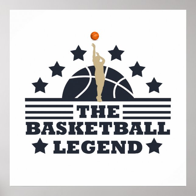 Poster lenda de basquete (Frente)