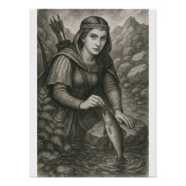 Pôster Lenda de Mathilde e da Truta de Orval, Bélgica