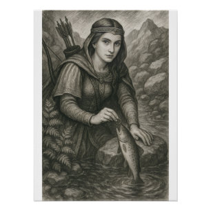 Pôster Lenda de Mathilde e da Truta de Orval, Bélgica