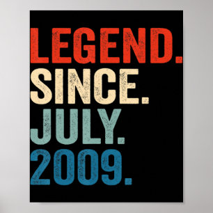 Poster Lenda De Presentes De 13 Anos Desde Julho De 2009