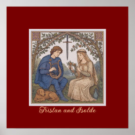 Poster Lenda de Tristan e Isolde em estilo vintage