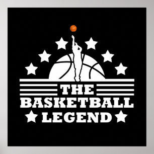 Poster Lenda do basquete jogador para treinador