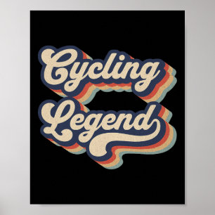 Poster Lenda Do Ciclismo Bicicleta Ciclista Masculino Fem
