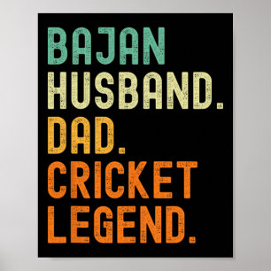 Poster Lenda do críquete Jan Husnd Dad Rdos