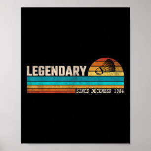 Poster Lenda do jogador de badminton desde dezembro de 19