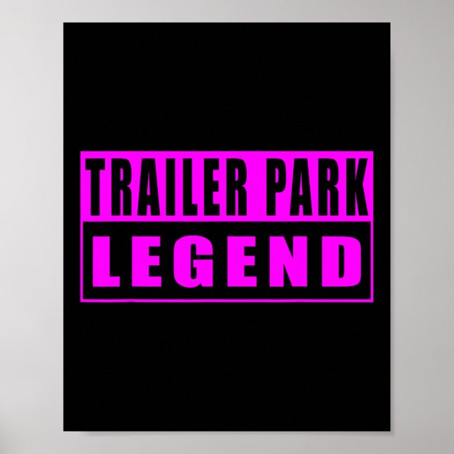 Poster Lenda engraçada do parque de trailers  (Frente)