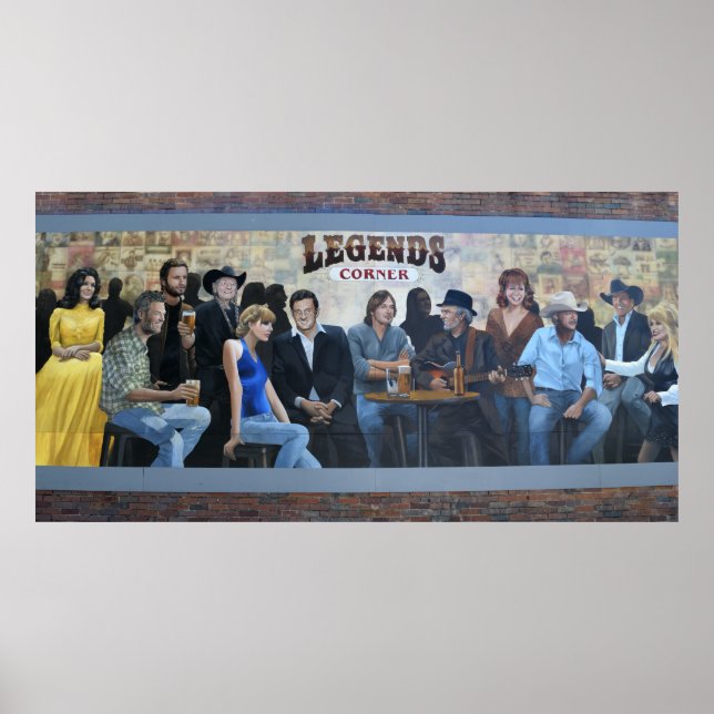 Poster lendas da música Country (Frente)