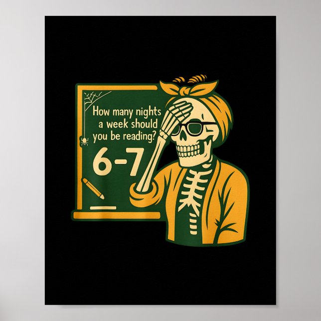 Poster Lendo 67 Meme Professor de Inglês Engraçado 67 Amo (Frente)