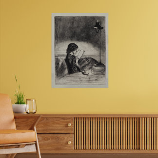 Poster Lendo à Luz de Lamparina, Whistler