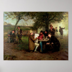 Pôster Lendo a notícia