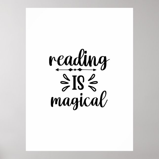 Poster Lendo Arte Ler é Mágico (Frente)