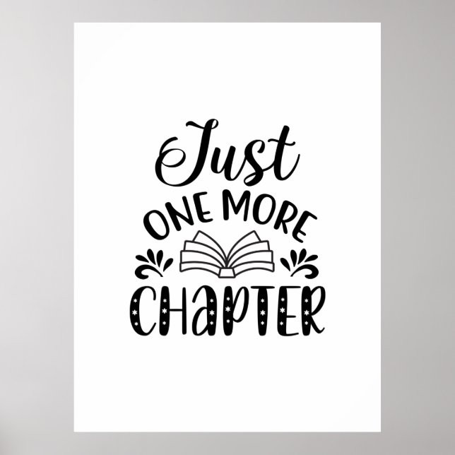 Poster Lendo Arte Só Mais Um Capítulo (Frente)