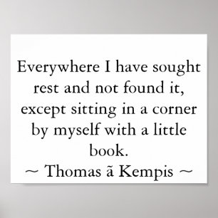 Pôster Lendo em um canto