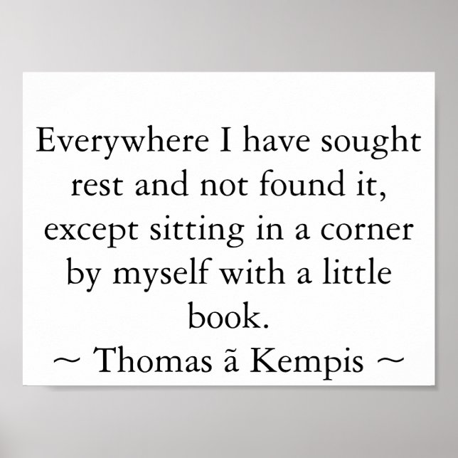 Pôster Lendo em um canto (Frente)