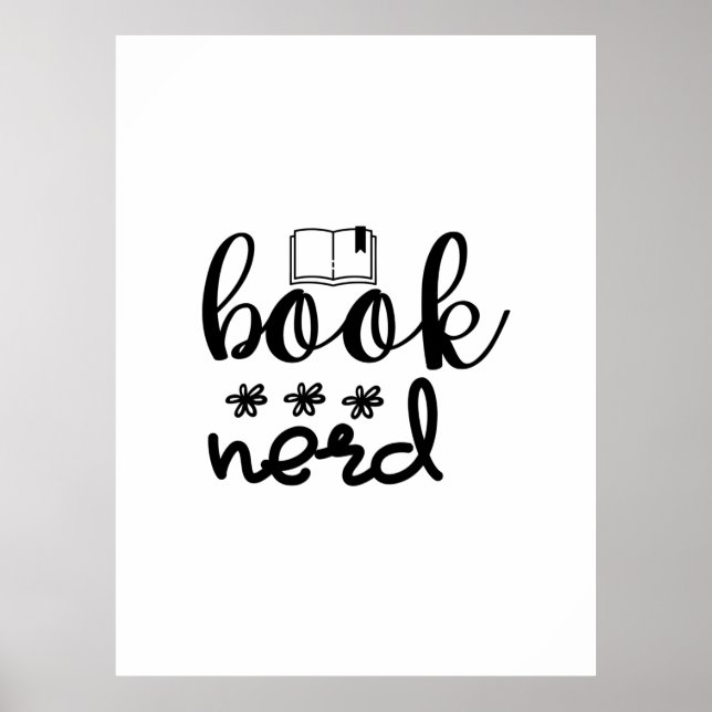 Poster Lendo Nerd do Livro de Arte (Frente)