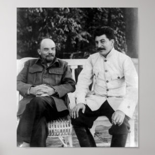 Poster Lenin e Josef Stalin - Gorki - 1922