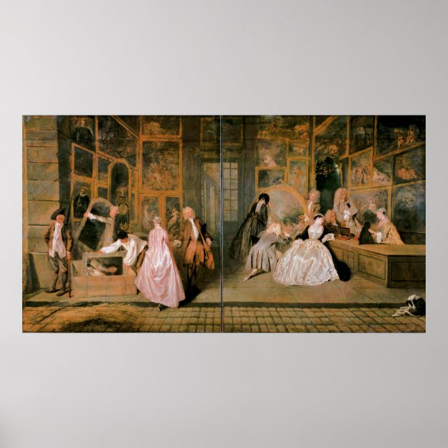 Pôster L'Enseigne de Gersaint, 1720 (Frente)