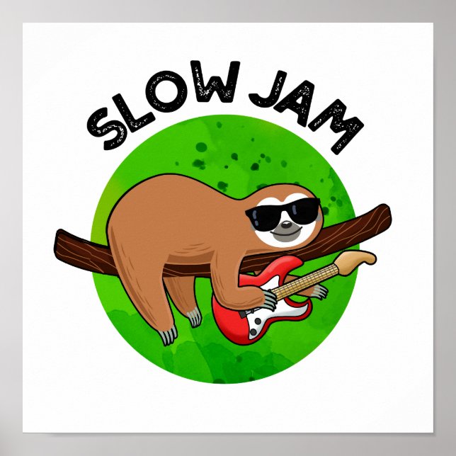 Poster Lenta Jam Funny Music Animal Pun (Frente)