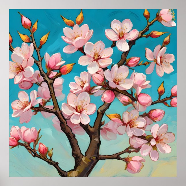 Poster Lente Bloesemontwaking (Frente)