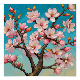 Pôster Lente Bloesemontwaking