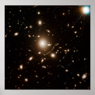 Poster Lente gravitacional do telescópio espacial do