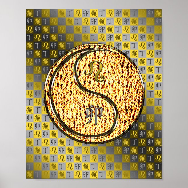 Poster Leo & Fire Rabbit (Frente)