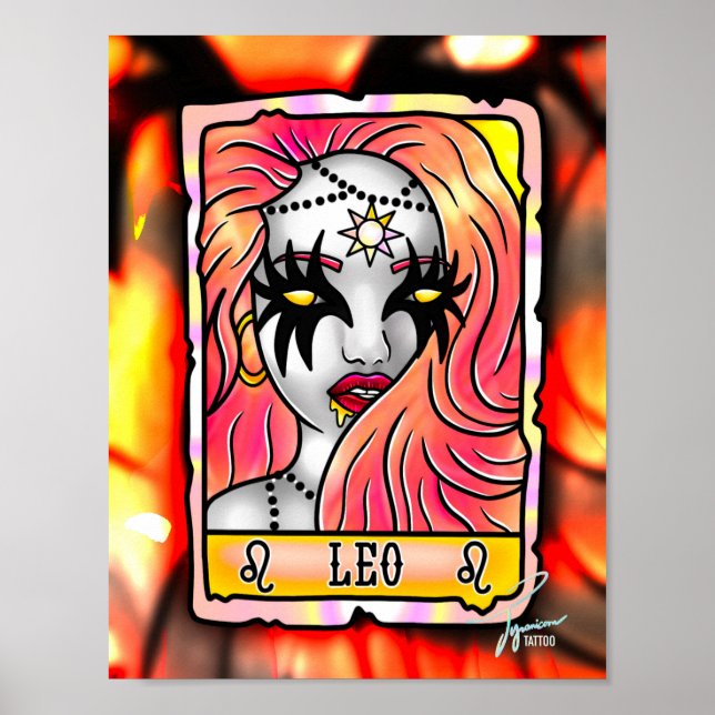 Poster Leo Tarot (Frente)