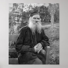 Poster Leo Tolstoy - Retrato do Autor Russo