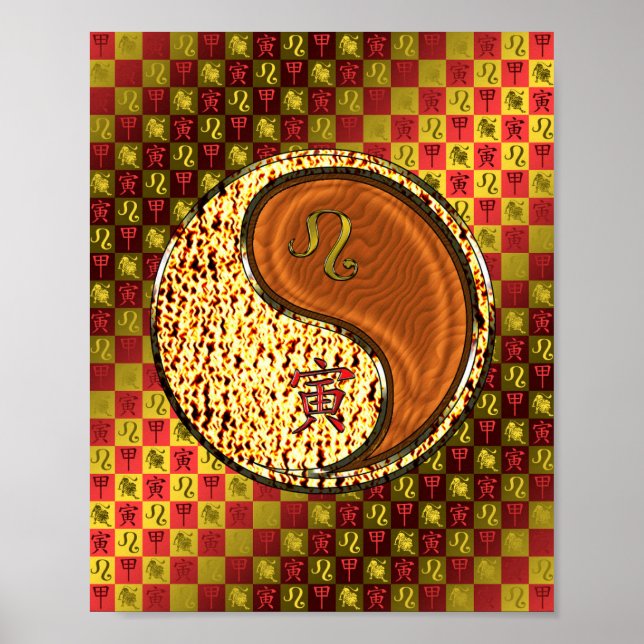 Poster Leo & Wood Tiger (Frente)