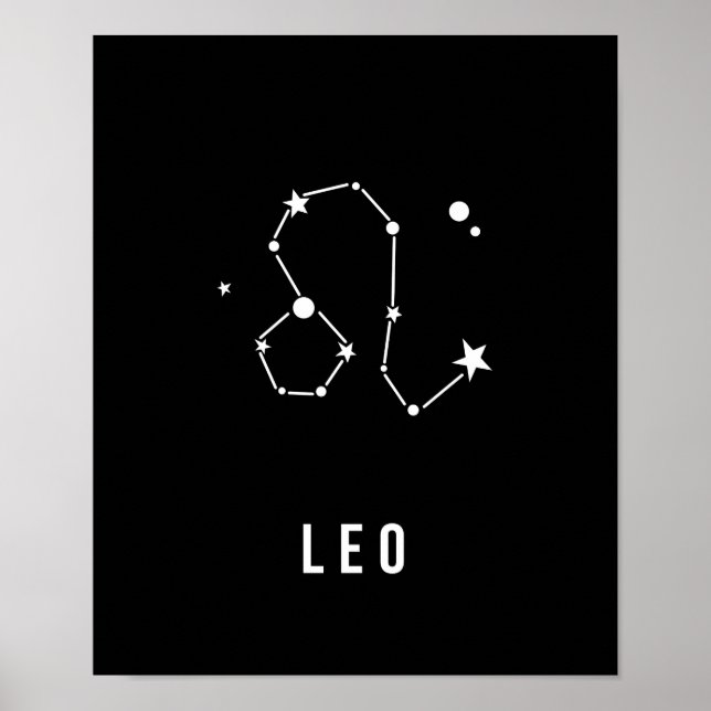 Pôster Leo Zodiac - Cotação de Sinal (Frente)
