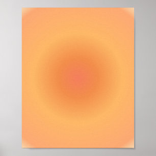 Poster Leo Zodiac, Gradiente Laranja Leo Aura
