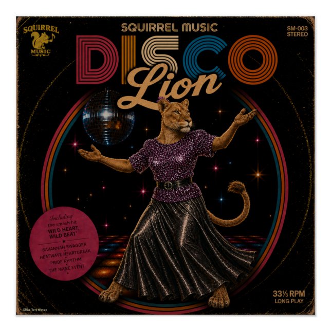 Pôster Leoa do Disco (Frente)